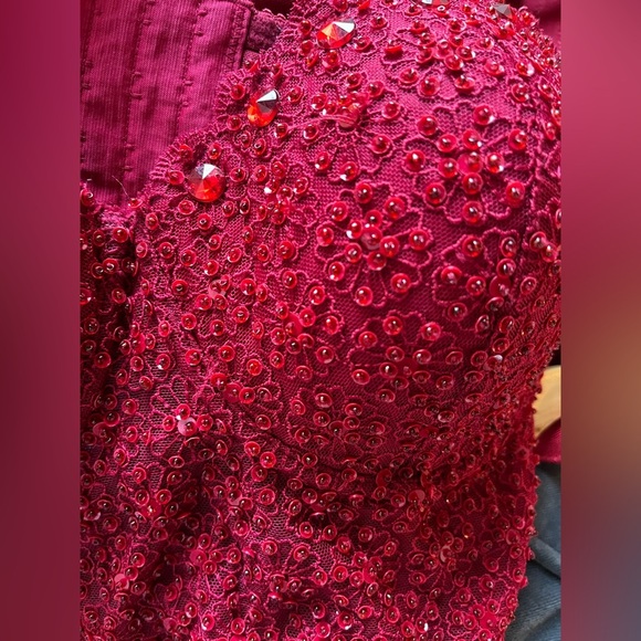 Vintage Bebe beaded bustier corset top - Picture 2 of 5